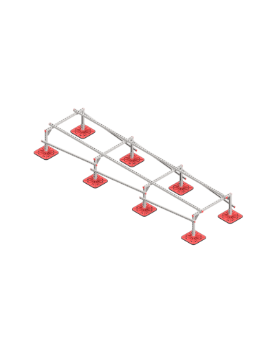 Опорная конструкция для установки оборудования TECHNORAPTOR FOOT 1000х4000 HD КМ-профиль (KM-TR-F-SSEI-1000-4000 HD) в Хасавюрте Системы видеонаблюдения Pintop.ru
