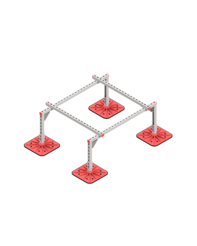 Опорная конструкция для установки оборудования TECHNORAPTOR FOOT 1200х1000 HD КМ-профиль (KM-TR-F-SSEI-1200-1000 HD) в Хасавюрте Системы видеонаблюдения Pintop.ru