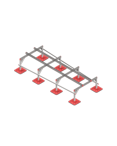 Опорная конструкция для установки оборудования TECHNORAPTOR FOOT 1200х3000 тип 3 КМ-профиль (KM-TR-F-SSEI-1200-3000-3) в Хасавюрте Системы видеонаблюдения Pintop.ru