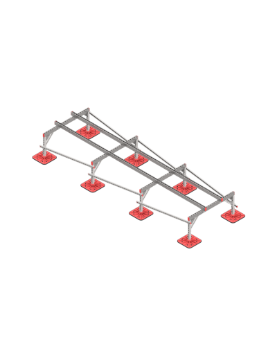 Опорная конструкция для установки оборудования TECHNORAPTOR FOOT 1200х4000 тип 1 HD КМ-профиль (KM-TR-F-SSEI-1200-4000-1 HD) в Хасавюрте Системы видеонаблюдения Pintop.ru