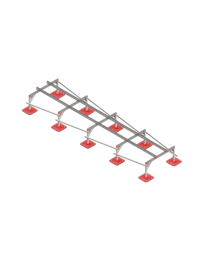 Опорная конструкция для установки оборудования TECHNORAPTOR FOOT 1200х5000 тип 1 КМ-профиль (KM-TR-F-SSEI-1200-5000-1) в Хасавюрте Системы видеонаблюдения Pintop.ru