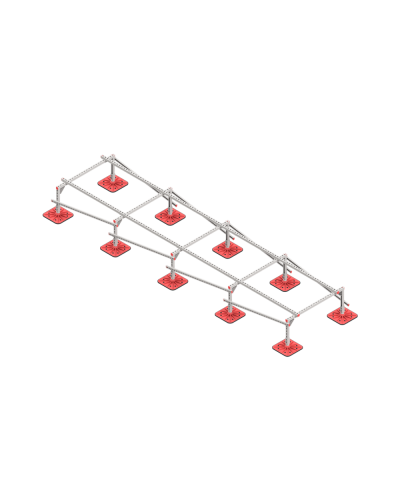 Опорная конструкция для установки оборудования TECHNORAPTOR FOOT 1200х5000 тип 2 КМ-профиль (KM-TR-F-SSEI-1200-5000-2) в Хасавюрте Системы видеонаблюдения Pintop.ru