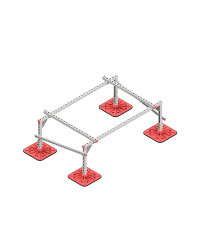 Опорная конструкция для установки оборудования TECHNORAPTOR FOOT 1500х1000 тип 1 КМ-профиль (KM-TR-F-SSEI-1500-1000-1) в Хасавюрте Системы видеонаблюдения Pintop.ru