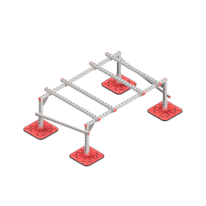 Опорная конструкция для установки оборудования TECHNORAPTOR FOOT 1500х1000 тип 2 HD КМ-профиль (KM-TR-F-SSEI-1500-1000-2 HD)