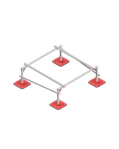 Опорная конструкция для установки оборудования TECHNORAPTOR FOOT 1500х1500 тип 1 HD КМ-профиль (KM-TR-F-SSEI-1500-1500-1 HD) в Хасавюрте Системы видеонаблюдения Pintop.ru