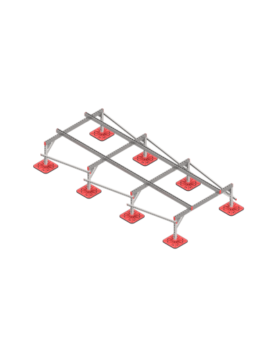 Опорная конструкция для установки оборудования TECHNORAPTOR FOOT 1500х3500 КМ-профиль (KM-TR-F-SSEI-1500-3500) в Хасавюрте Системы видеонаблюдения Pintop.ru