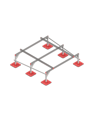 Опорная конструкция для установки оборудования TECHNORAPTOR FOOT 2000х2000 HD КМ-профиль (KM-TR-F-SSEI-2000-2000 HD) в Хасавюрте Системы видеонаблюдения Pintop.ru