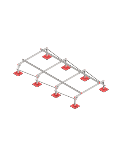 Опорная конструкция для установки оборудования TECHNORAPTOR FOOT 2000х4000 КМ-профиль (KM-TR-F-SSEI-2000-4000) в Хасавюрте Системы видеонаблюдения Pintop.ru