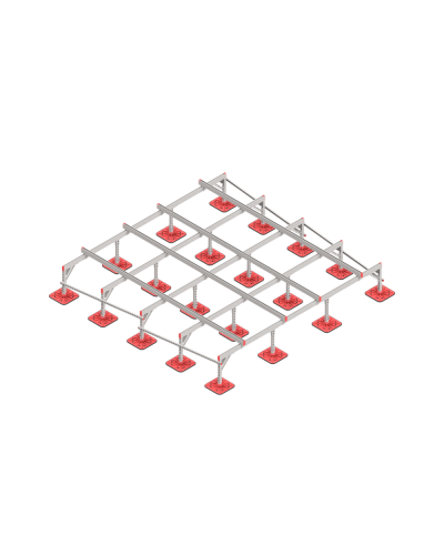 Опорная конструкция для установки оборудования TECHNORAPTOR FOOT 3500х3500 КМ-профиль (KM-TR-F-SSEI-3500-3500) в Хасавюрте Системы видеонаблюдения Pintop.ru