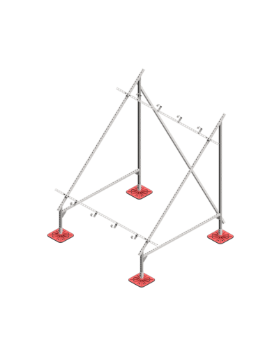 Опорная конструкция для установки солнечной панели/коллектора TECHNORAPTOR FOOT КМ-профиль (KM-TR-F-SSfSPI-C) в Хасавюрте Системы видеонаблюдения Pintop.ru