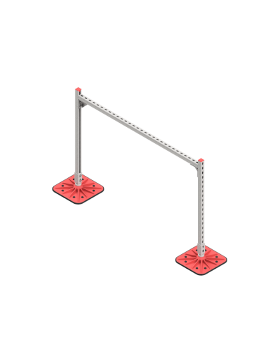 Опорная конструкция для горизонтальных прямоугольных воздуховодов и металлических лотков кабеленесущих систем TECHNORAPTOR FOOT 1500х1000 HD КМ-профиль (KM-TR-F-SSHRAD-1500-1000 HD) в Хасавюрте Системы видеонаблюдения Pintop.ru