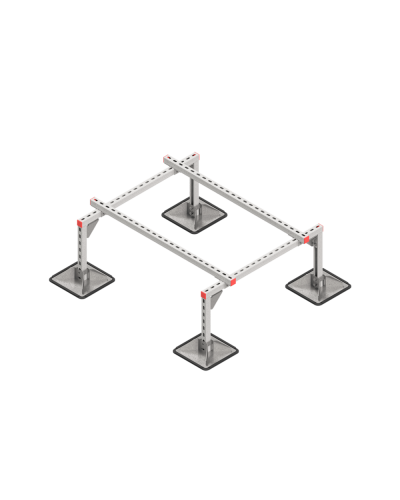 Опорная конструкция для установки оборудования TECHNORAPTOR STEELFOOT 1000х1200 КМ-профиль (KM-TR-STF-SSEI-1000-1200) в Хасавюрте Системы видеонаблюдения Pintop.ru