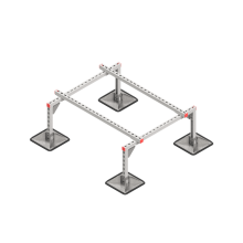 Опорная конструкция для установки оборудования TECHNORAPTOR STEELFOOT 1000х1200 HD КМ-профиль (KM-TR-STF-SSEI-1000-1200 HD)