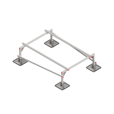 Опорная конструкция для установки оборудования TECHNORAPTOR STEELFOOT 1200х1700 КМ-профиль (KM-TR-STF-SSEI-1200-1700)