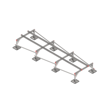 Опорная конструкция для установки оборудования TECHNORAPTOR STEELFOOT 1200х4000 тип 1 КМ-профиль (KM-TR-STF-SSEI-1200-4000-1)