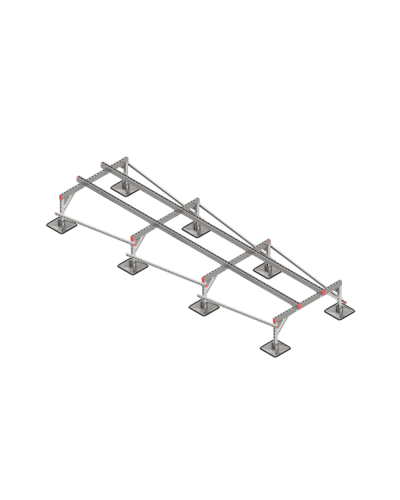 Опорная конструкция для установки оборудования TECHNORAPTOR STEELFOOT 1200х4000 тип 1 КМ-профиль (KM-TR-STF-SSEI-1200-4000-1) в Хасавюрте Системы видеонаблюдения Pintop.ru