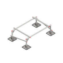 Опорная конструкция для установки оборудования TECHNORAPTOR STEELFOOT 1500х1000 тип 1 КМ-профиль (KM-TR-STF-SSEI-1500-1000-1)