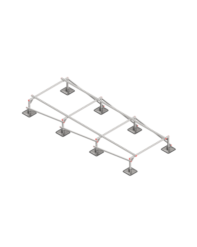 Опорная конструкция для установки оборудования TECHNORAPTOR STEELFOOT 1500х4000 тип 1 КМ-профиль (KM-TR-STF-SSEI-1500-4000-1) в Хасавюрте Системы видеонаблюдения Pintop.ru