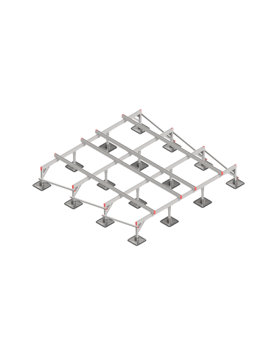 Опорная конструкция для установки оборудования TECHNORAPTOR STEELFOOT 3000х3000 КМ-профиль (KM-TR-STF-SSEI-3000-3000) в Хасавюрте Системы видеонаблюдения Pintop.ru