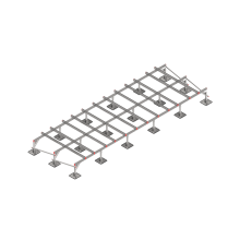 Опорная конструкция для установки оборудования TECHNORAPTOR STEELFOOT 6000х2000 КМ-профиль (KM-TR-STF-SSEI-6000-2000)