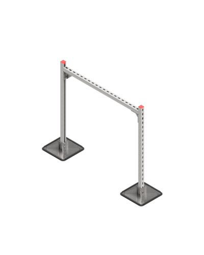 Опорная конструкция для горизонтальных прямоугольных воздуховодов и металлических лотков кабеленесущих систем TECHNORAPTOR STEELFOOT 1000х1000 HD КМ-профиль (KM-TR-STF-SSHRAD-1000-1000 HD) в Хасавюрте Системы видеонаблюдения Pintop.ru