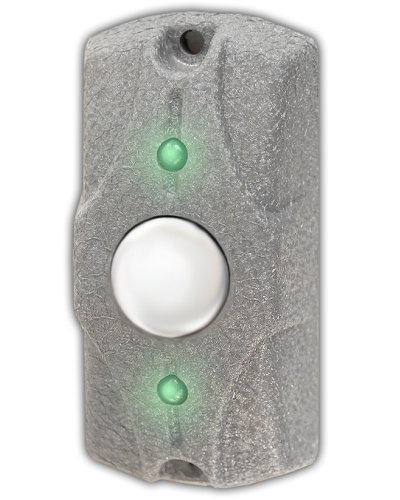 Олевс ЦИКЛОП Кнопка выхода серая кожа в Хасавюрте Электромагнитные замки Pintop.ru