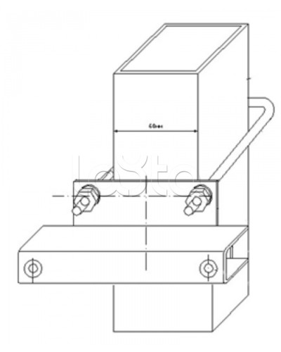 Узел крепления блоков подключения и управления БД-НР, БМ-НР, БУПР извещателей Омега-микродизайн УЗК-КС 60 в Хасавюрте Кронштейны и планки для извещателей Pintop.ru