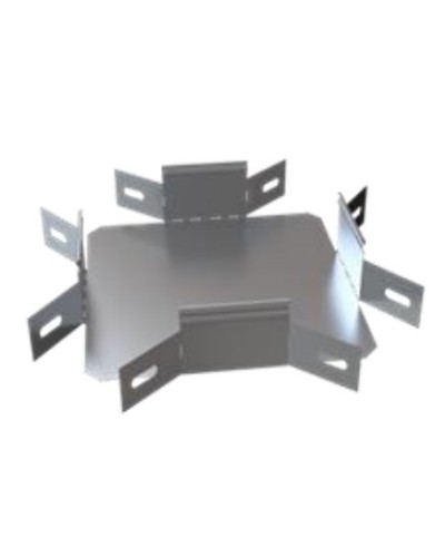 Ответвитель Х-образный горизонтальный 500х100 (0,7) ПожТехКабель (566-205) в Хасавюрте Аксессуары для лотков Pintop.ru