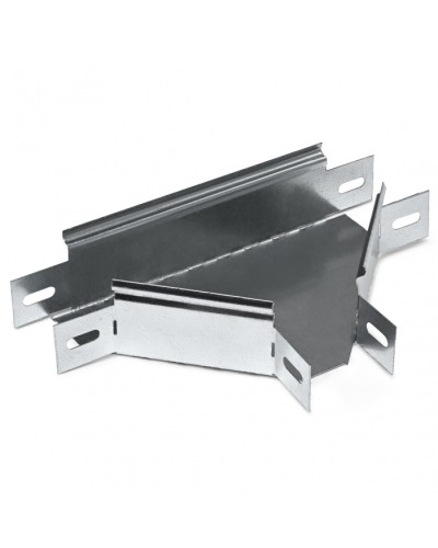 Ответвитель Т-образный 100x80 (0,7) ПожТехКабель (563-100) в Хасавюрте Аксессуары для лотков Pintop.ru