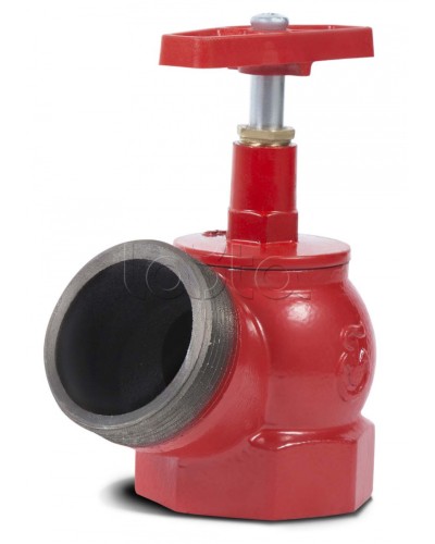 Угловой клапан пожарного крана ПОЖТЕХНИКА Клапан чугунный угловой пожарный ПК50 (вн/нар) в Хасавюрте Обратные клапаны Pintop.ru