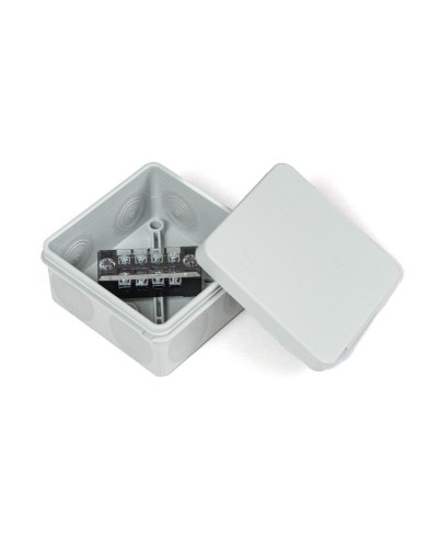 Коробка распред. двухкомп. (HF) 80х80х40 серая Промрукав (PR80.0168) в Хасавюрте Распределительные коробки Pintop.ru