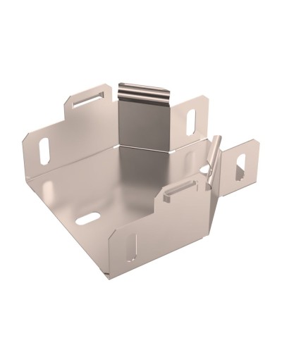 Переходник симметричный Стандарт INOX (AISI 409) 100х50х50 Промрукав (PR16.6051) в Хасавюрте Аксессуары для лотков Pintop.ru