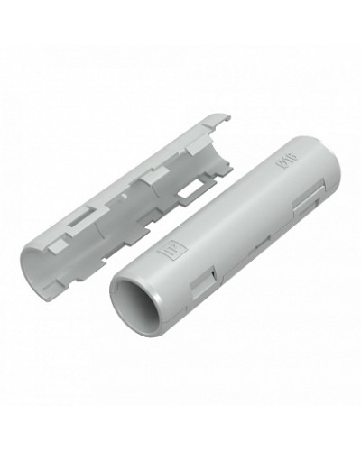 Муфта разборная d20 мм атмосферостойкая серая (70шт/840шт уп/кор) Промрукав (PR13.0410) в Хасавюрте Повороты, муфты, тройники Pintop.ru