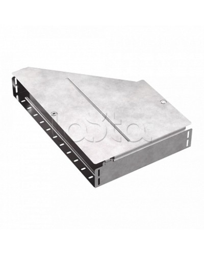 Переходник правый с крышкой Стандарт 600х300х100 Промрукав (PR16.0732) в Хасавюрте Аксессуары для лотков Pintop.ru