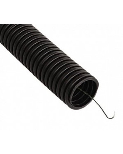 Труба гофрированная ПВХ легкая 350 Н черная с/з д16 (50 м/3000 м уп/пал) Промрукав (PR01.0054) в Хасавюрте Труба гофрированная Pintop.ru