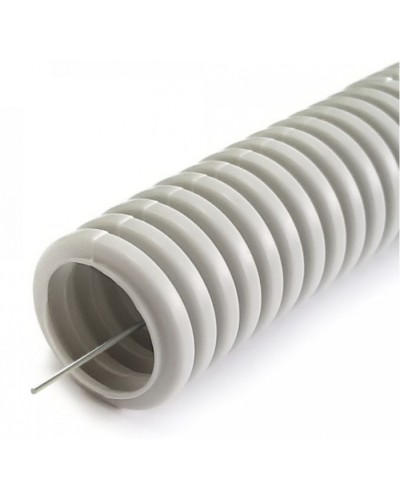 Труба гофрированная ПНД лёгкая 350 Н безгалогенная (HF) стойкая к ультрафиолету серая с/з д63 (15м/360м уп/пал) Промрукав (PR02.0135) в Хасавюрте Труба гофрированная Pintop.ru