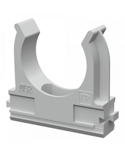 Крепеж-клипса для труб АБС-пластик в п/э д32 (25шт/500шт уп/кор) Промрукав (PR.02632) в Хасавюрте Держатели, клипсы, скобы Pintop.ru