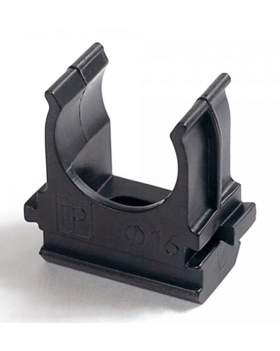 Крепёж-клипса для труб Полистирол черная д16 (100шт/2000шт уп/кор) Промрукав (PR.02716ч) в Хасавюрте Держатели, клипсы, скобы Pintop.ru