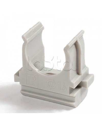 Крепёж-клипса для труб Полистирол д20 (100шт/1500шт уп/кор) Промрукав (PR.02720) в Хасавюрте Держатели, клипсы, скобы Pintop.ru
