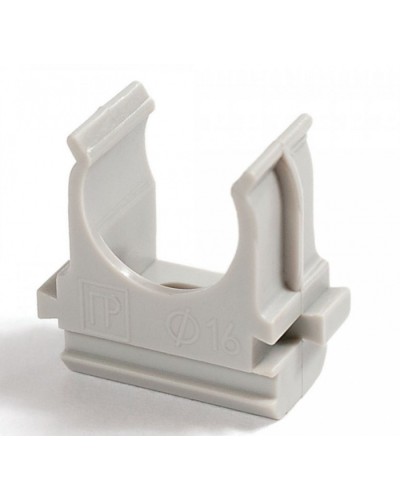 Крепёж-клипса для труб Полистирол д25 (100шт/1000шт уп/кор) Промрукав (PR.02725) в Хасавюрте Держатели, клипсы, скобы Pintop.ru