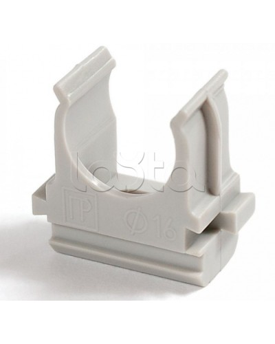 Крепёж-клипса для труб Полистирол д40 (15шт/300шт уп/кор) Промрукав (PR.02740) в Хасавюрте Держатели, клипсы, скобы Pintop.ru