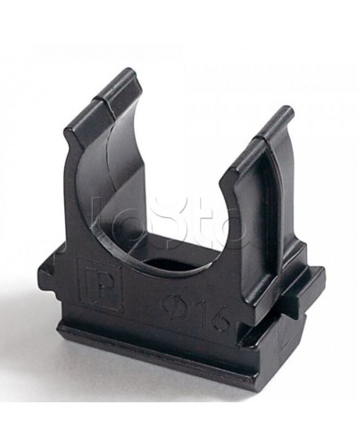 Крепёж-клипса для труб Полистирол черная д40 (15шт/300шт уп/кор) Промрукав (PR.02740ч) в Хасавюрте Держатели, клипсы, скобы Pintop.ru