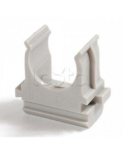 Крепеж-клипса для труб Полистирол д40 (10шт/300шт уп/кор) Промрукав (PR.02740м) в Хасавюрте Держатели, клипсы, скобы Pintop.ru