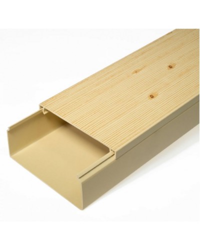 Кабель-канал сосна 2-й замок в п/э 100х40 (8 м/уп) Промрукав (PR03.0191) в Хасавюрте Кабель-канал Pintop.ru