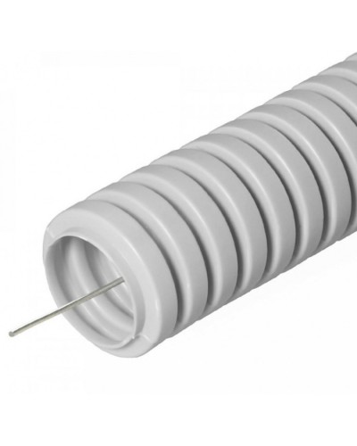 Труба гофрированная ПВХ серая с/з д16 (100м/5500м уп/пал) Строитель Промрукав (PR.031600) в Хасавюрте Труба гофрированная Pintop.ru