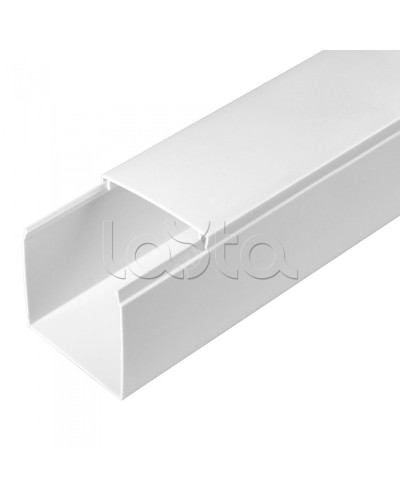 Кабель-канал белый 2-й замок в п/э 60х60 (24м/уп) Промрукав PR.0325213 в Хасавюрте Кабель-канал Pintop.ru