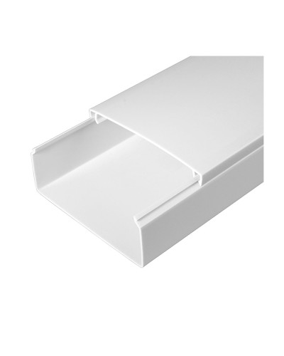 Кабель-канал белый 2-й замок в п/э 100х40 (24м/уп) Промрукав PR.0510041 в Хасавюрте Кабель-канал Pintop.ru