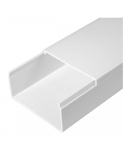 Кабель-канал белый 2-й замок в п/э 80х40 (30м/уп) Промрукав (PR.0580401) в Хасавюрте Кабель-канал Pintop.ru