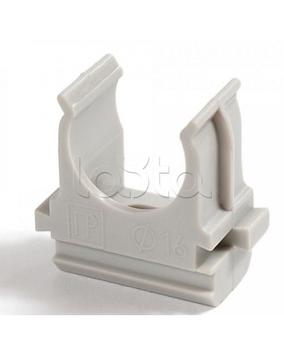 Крепеж-клипса для труб АБС-пластик в карт д16 (200шт/2000шт уп/кор) Промрукав (PR.0616) в Хасавюрте Держатели, клипсы, скобы Pintop.ru