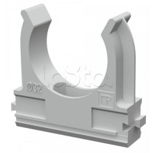 Крепеж-клипса для труб АБС-пластик в карт д32 (50шт/500шт уп/кор) Промрукав (PR.0632)